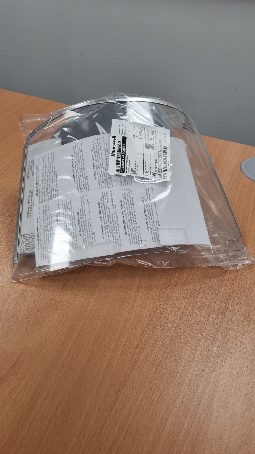 Honeywell Clearways CV83P Clear Polycarbonate Visor (200mm) Brit Direct