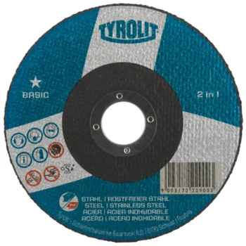 Tyrolit BASIC 2-in-1 Cut-Off Wheel 125mm x 3.0 x 22.23 (291948) - Cutting Disc